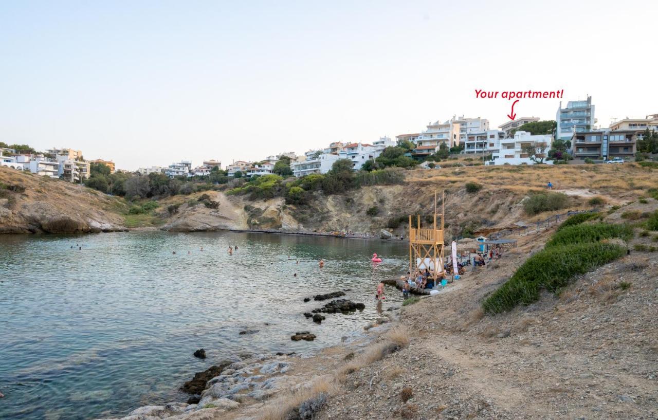 Amazing Sea View, Rafina Port, Athens Airport, Self-Check-In Appartement Buitenkant foto